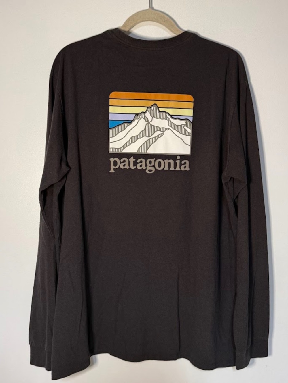Patagonia Responsibili-Tee Long Sleeve T-Shirt Shirt Top Mountain Logo XXL